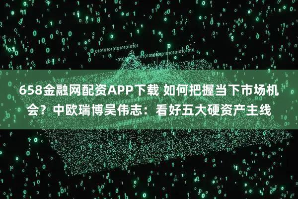 658金融网配资APP下载 如何把握当下市场机会？中欧瑞博吴伟志：看好五大硬资产主线